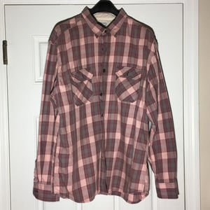 XXL Lucky Brand Plaid Flannel Button-down